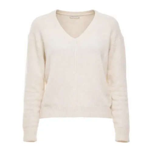 Milk V-Neck Alpaca Blend Sweater - Transit - Modalova