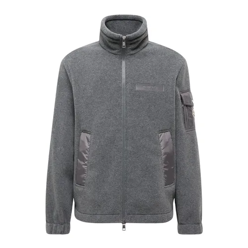 Gray Zip Up Cardigan for Men - Moncler - Modalova