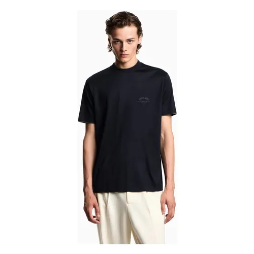 T-Shirt with Logo Accent - Emporio Armani - Modalova