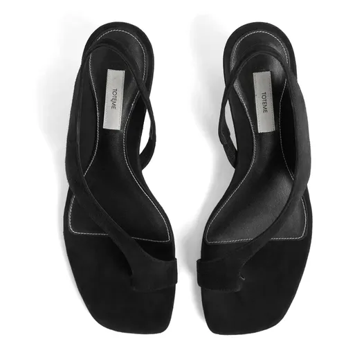 Elegant Heeled Thong Sandals - TotêMe - Modalova