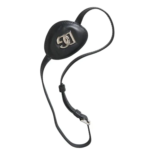 Metal Logo Leather Eye Patch - Dolce & Gabbana - Modalova