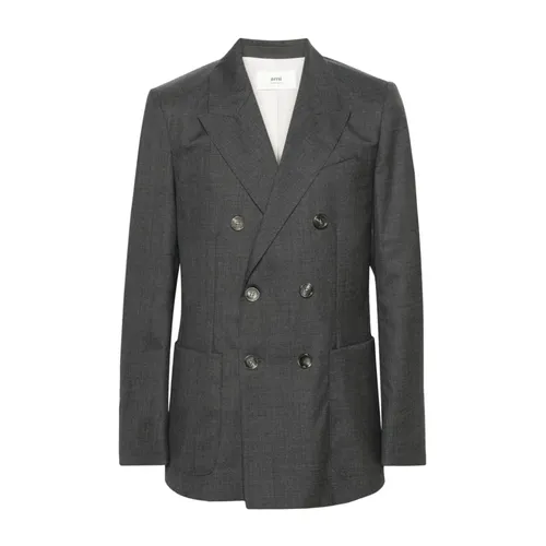 Double Breasted Blazer - Ami Paris - Modalova