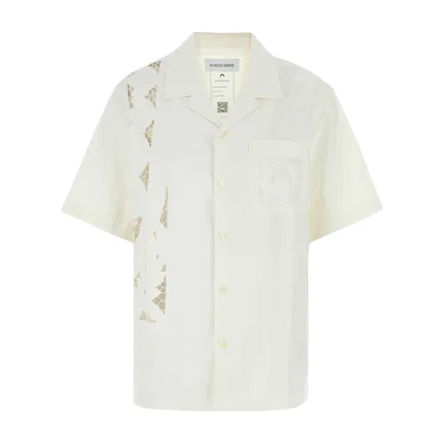 White Cotton Shirt - Marine Serre - Modalova