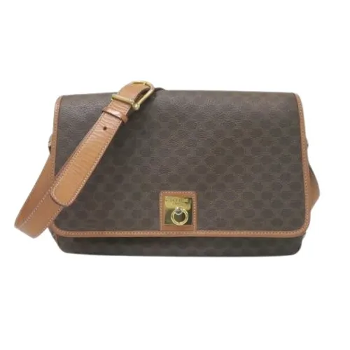 Pre-owned Macadam PVC Leather Shoulder Bag - Celine Vintage - Modalova