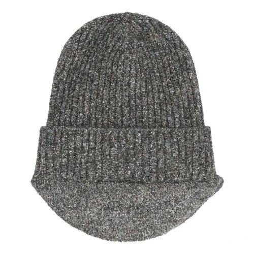 Ribbed Knit Beanie Hat - Ranra - Modalova