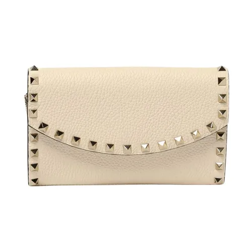 Studded Leather Flap Wallet - Valentino Garavani - Modalova