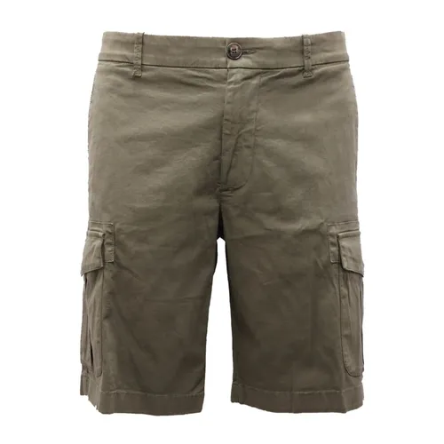 Green Cotton Cargo Shorts - Eleventy - Modalova