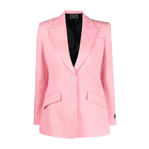 Single-Breasted Blazer - Versace - Modalova