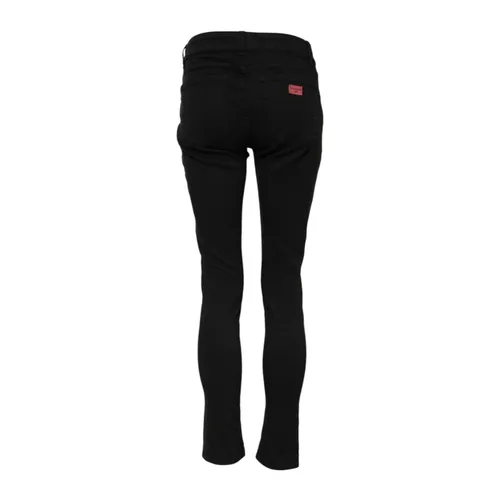 Black Skinny Denim Jeans with Zipper - Dolce & Gabbana - Modalova