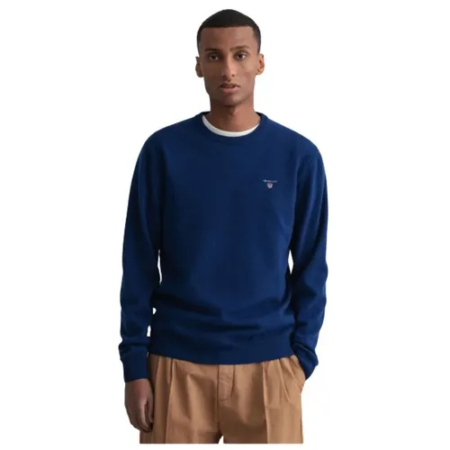 Extra Fine Wool Round Neck Sweater - Gant - Modalova