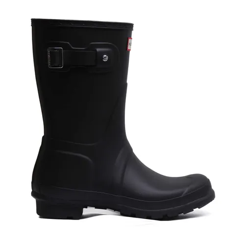 Short Rain Boot Black Matt Finish - Hunter - Modalova