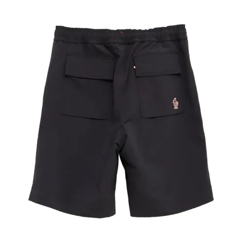 Crinkled Technical Shorts - Moncler - Modalova