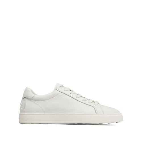 White Leather Sneakers with Stud Detail - Tod's - Modalova