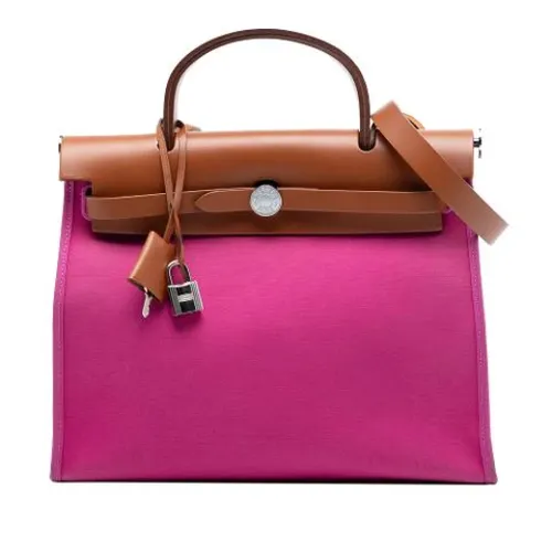 Pre-owned Canvas Handbag - Hermès Vintage - Modalova