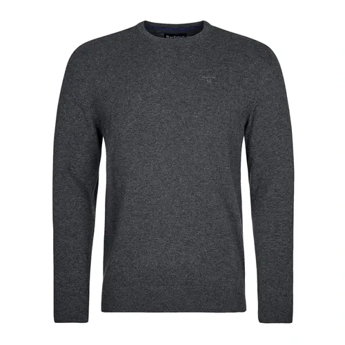 Essential Wool Crew Neck Sweater Charcoal - Barbour - Modalova