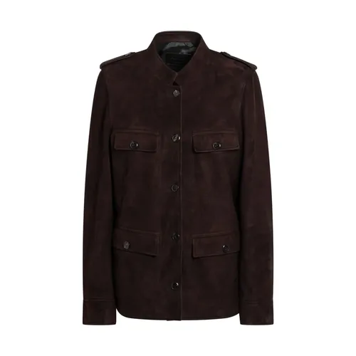 Suede Jacket - Prada - Modalova