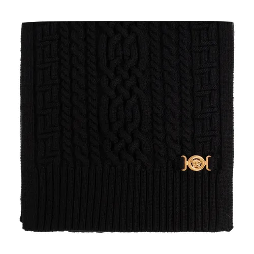 Wool Knit Scarf - Versace - Modalova
