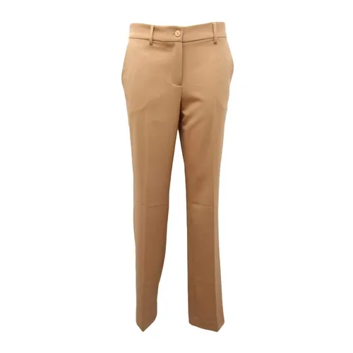 Wool Blend Trousers Golden-Beige - Twinset - Modalova