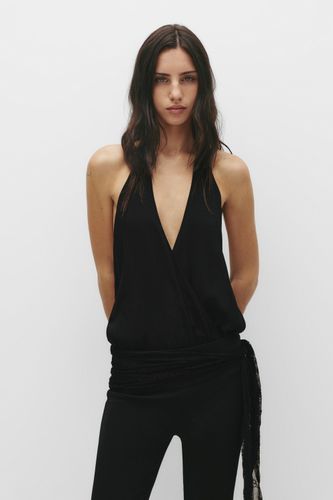 Body Encolure Américaine Drapé - Pull&Bear - Modalova