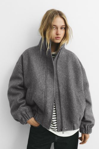 Veste Oversize En Tissu De Laine - Pull&Bear - Modalova