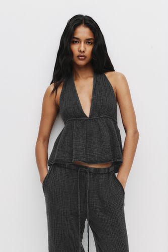 Top Encolure Américaine Rustique Texturé - Pull&Bear - Modalova