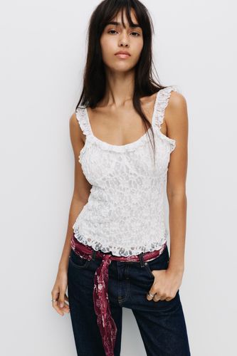Top À Bretelles En Dentelle - Pull&Bear - Modalova