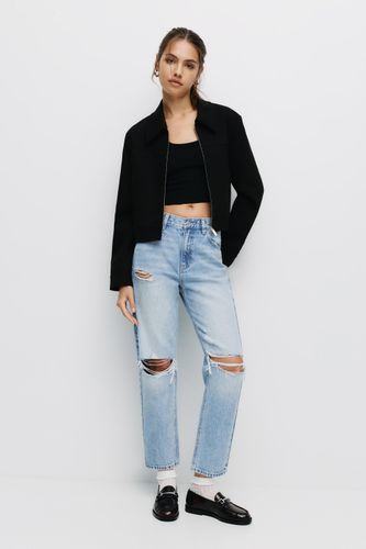 Jeans Mom Fit Déchirés - Pull&Bear - Modalova