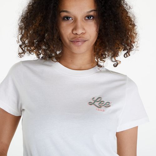 Maglietta Lee Small Logo Tee Ecru M - Lee - Modalova