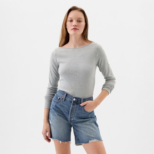 Longsleeve Bateau Neck Modal Top XXS - GAP - Modalova