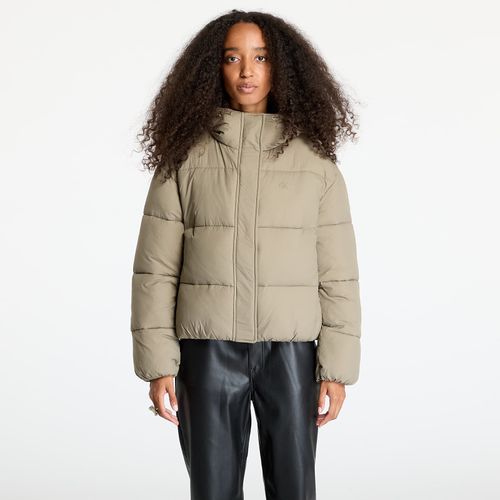 Giacca Jeans Logo Short Hooded Puffer Jacket M - Calvin Klein - Modalova