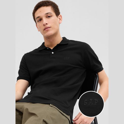 Maglietta GAP Logo Polo Black M - GAP - Modalova