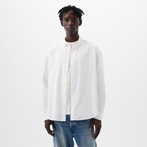 Camicia Standard Logo Oxford Shirt M - GAP - Modalova