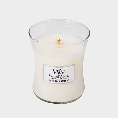 Medium Hourglass Candle - White Tea & Jasmine Universal - WoodWick - Modalova