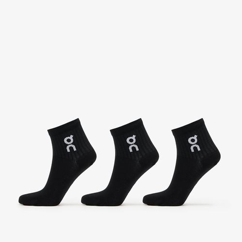 On Logo Sock Mid 3-Pack Black L - On - Modalova