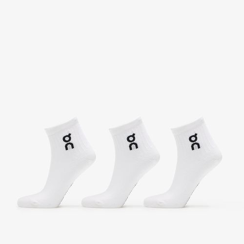On Logo Sock Mid 3-Pack White L - On - Modalova