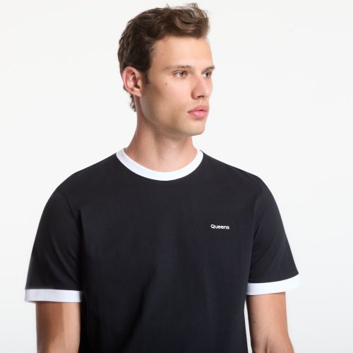 Maglietta Men's Contrast Ribbing Tee S - Queens - Modalova