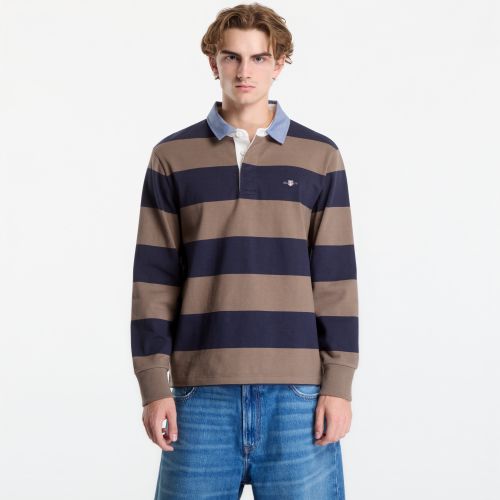 Maglietta Reg Chambray Stripe Heavy Rugger XL - Gant - Modalova