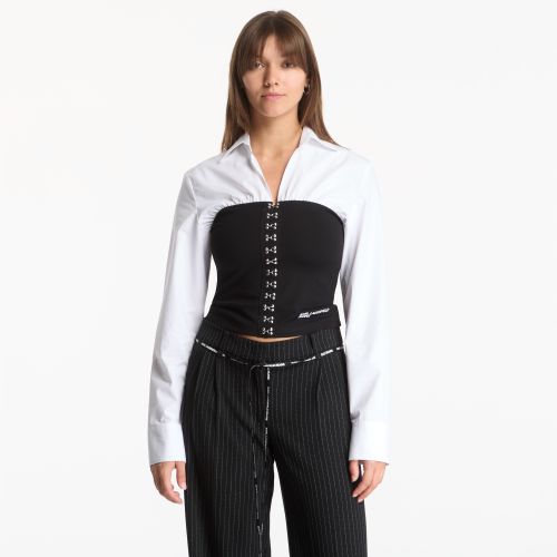 Camicia Mixed Poplin Blouse L - Karl Lagerfeld Jeans - Modalova