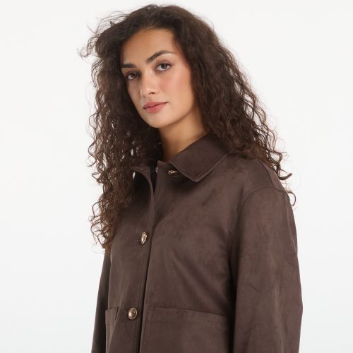 Cappotto Grace Suede Jacket / L - GUESS - Modalova