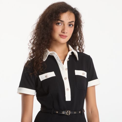 Abito Ss Claudie Polo Flare Dress S - GUESS - Modalova