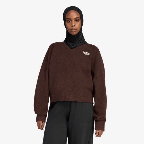 Maglione adidas Essentials Knit V-Neck Sweatshirt Long Sleeve L - adidas Originals - Modalova
