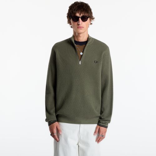 Maglione Waffle Stitch Half Zip Jumper XL - FRED PERRY - Modalova