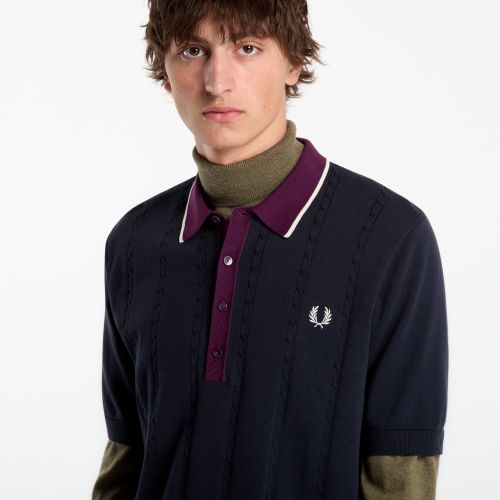 Maglietta Cable Knit Shirt L - FRED PERRY - Modalova