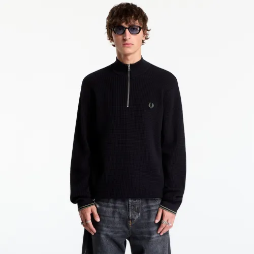 Maglione Waffle Stitch Half Zip Jumper XL - FRED PERRY - Modalova