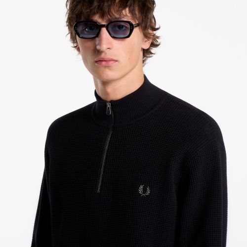 Maglione Waffle Stitch Half Zip Jumper XL - FRED PERRY - Modalova