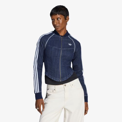 Giacca adidas Superstar Denim Corset Track Top S - adidas Originals - Modalova