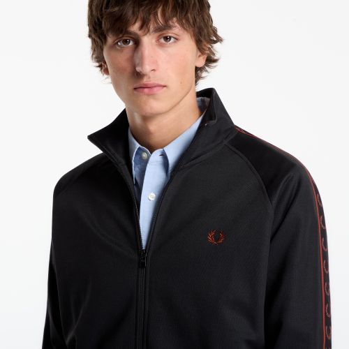 Felpa Contrast Tape Track Jacket M - FRED PERRY - Modalova