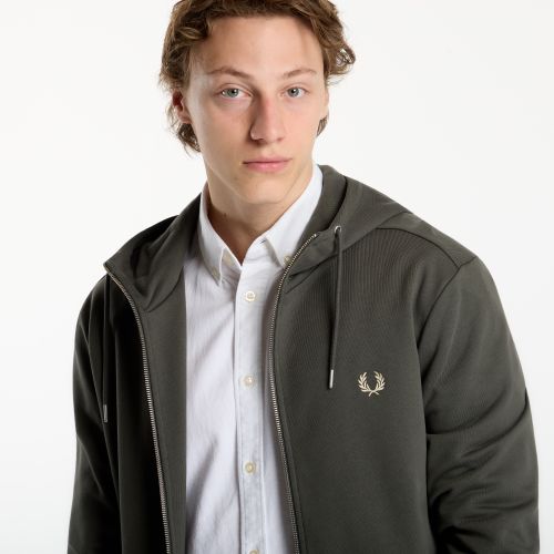 Felpa Hooded Zip Through Sweatshirt L - FRED PERRY - Modalova