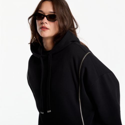 Felpa AllSaints Ciara Hoody Black L - AllSaints - Modalova