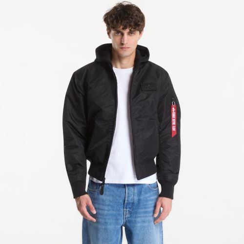Giacca MA-1 Zip Hood Backprint / M - Alpha Industries - Modalova
